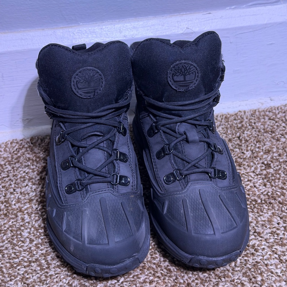 Timberland Junior Converge Waterproof Boots Black TB0A63GD Size 4 US - Picture 2 of 7